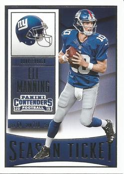 Eli Manning New York Giants 2015 Panini Contenders NFL #92